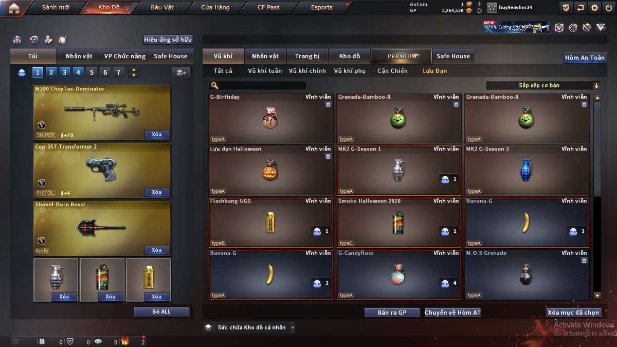 shop acc cf uy tin gia re